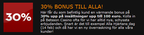bonus betsson casino