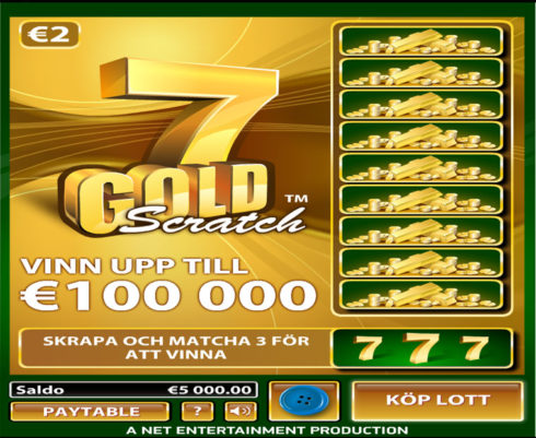 7 gold scratch skraplott