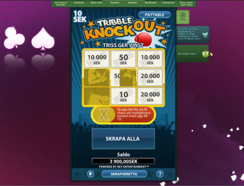 Tribble knockout skraplott
