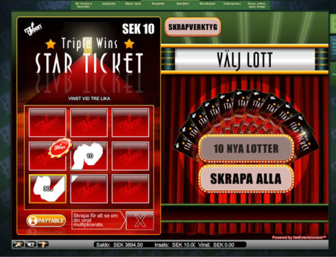 Triple wins star ticket Triple wins star ticket