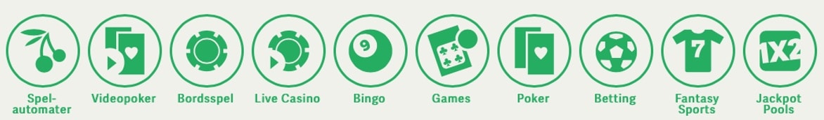 Poker, bingo, sport, odds och casino hos Paf