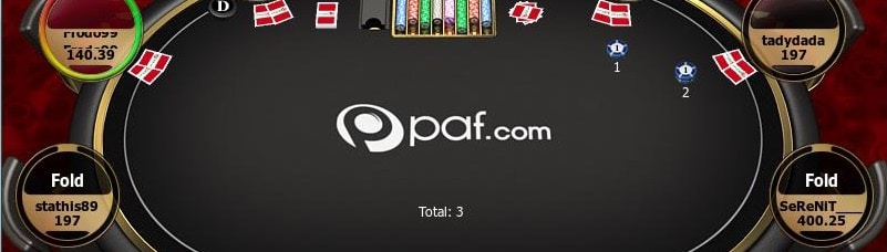 Spela poker hos Paf Casino!