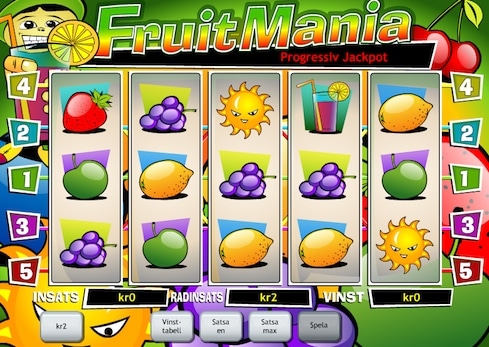 Fruit Mania finns att spela hos bet365