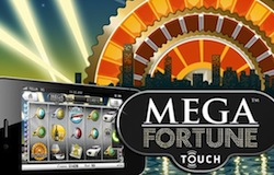 Free spins på Mega Fortune i mobilen