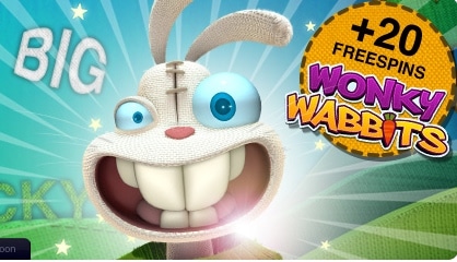 Free spins hos Wonky Wabbits hos Redbet när du blir ny kund, besök Redbet