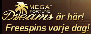 Paf ger freespins på Mega Fortune Dreams