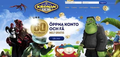 Freespins och bonus till nya kunder hos SverigeKronan