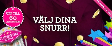 Besök Vinnarum och tjäna freespins