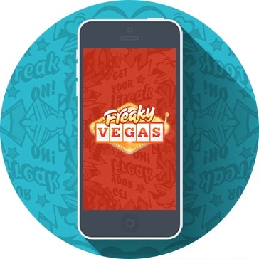 Spela på mobilen hos Freaky Vegas!