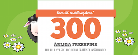 Freespins till nya medlemmar hos Paf