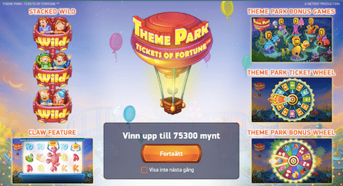 Spela Theme Park hos Cashmio