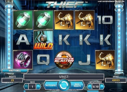 Nu kan du spela Net Entertainments slot Thief hos Betsafe