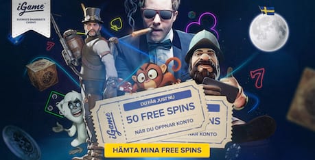 Ta del av freespinskampanjen hos iGame