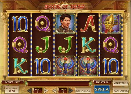 Spela Book of Dead casino spel