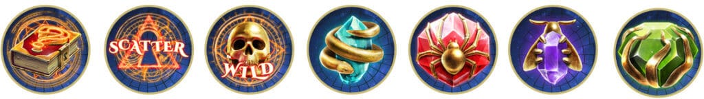 Symboler i Golden Grimoire slot