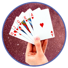 Pokerhand hos ett Caribbean Stud Poker online casino