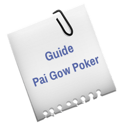 Lapp med texten Guide till Pai Gow Poker.