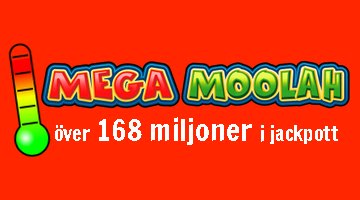 168 miljoner kr i potten på Mega Moolah