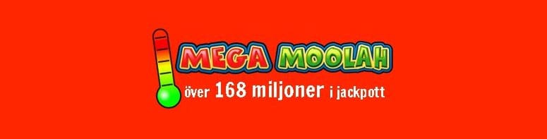 Het jackpott på Mega Moolah med 168 miljoner i potten. 