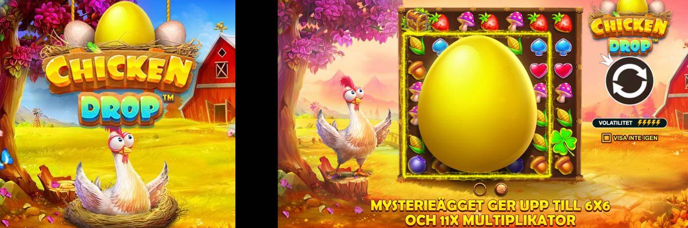Ny slot: Chicken Drop med 5000x insatsen i högvinst