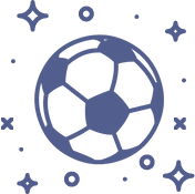 Fotboll symboliserar online betting