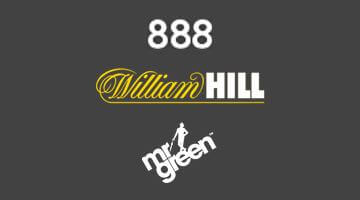 Loggor 888, William Hill och Mr Green