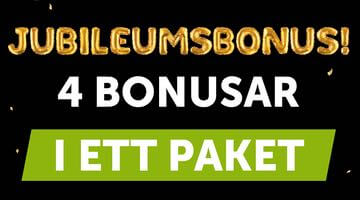 Jubileumsbonus hos ComeOn