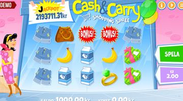 Jackpott i Cash & Carry Shopping Spree