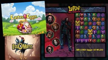 Slotarna Easter eggs, Eggomatic, Lordi: Reel Monsters