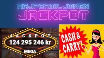 Jackpot eksklusif: Hajpermiljonen, Leojackpot dan Cash & Carry