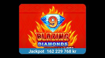 162 229 768 kr i jackpott på 9 Blazing Diamonds WoWPot