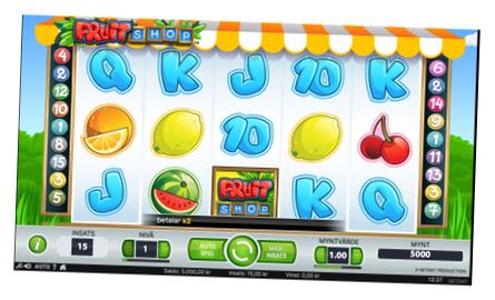 Fruit Shop - en klassisk video slot med fem hjul och tre rader