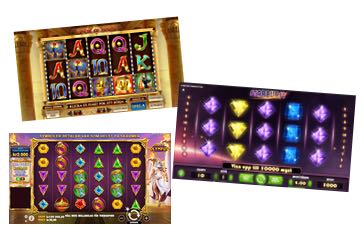 Tre slots online: Book of Dead, Gates of Olympus och Starburst