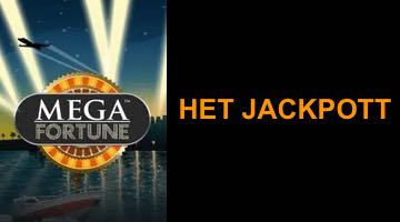 Mega Fortunę logga + texten "het jackpott"