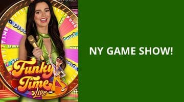 Funky Time omslagsbild plus texten "Ny Game Show"