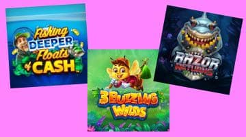 Populära nya slots: Fishing Deeper Floats of Cash, 3 Buzzing Wilds, Razor Returns