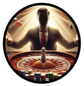En man i motljus sitter vid ett roulettbord och har riskerat allt. Ett vanligt tema i filmer med casino inslag.
