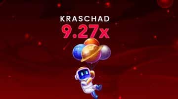 Kraschen i spelet Spaceman. Astronauten ramlar ner och spelet är över när multiplikatorn just nått 9,27x.