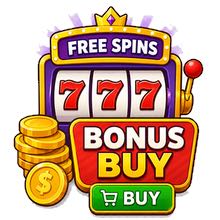 Illustration av en spelautomat där man kan köpa sig direkt till bonusrundan med free spins.