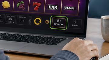 Någon har klickat på autoplay-knappen i ett slotspel online