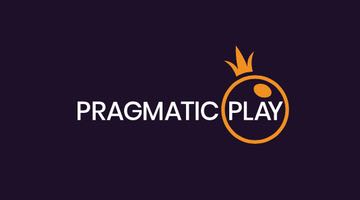 Loggan för Pragmatic Play mot mörklila bakgrund