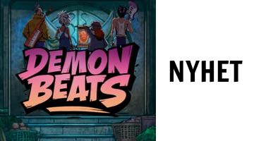 Bild på sloten Demon Beats från NetEnt intill texten "Nyhet"