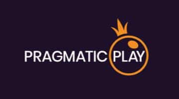 Loggan för Pragmatic Play mot mörklila bakgrund